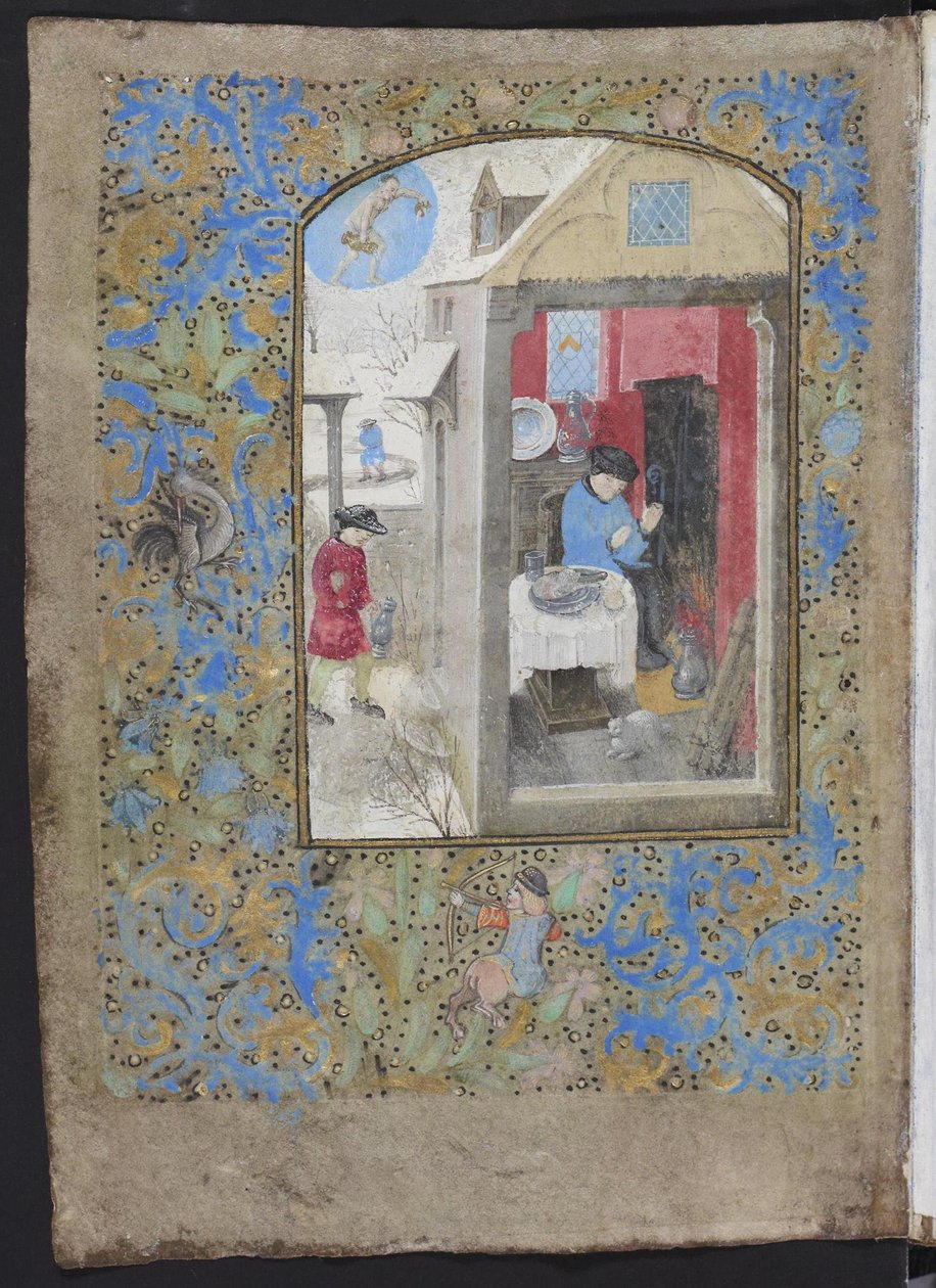 Dresden Gebedenboek, maand januari door Master of the Dresden Prayer Book