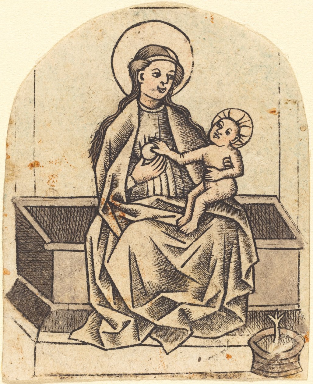 Madonna en Kind door Master of the Dutuit Mount of Olives