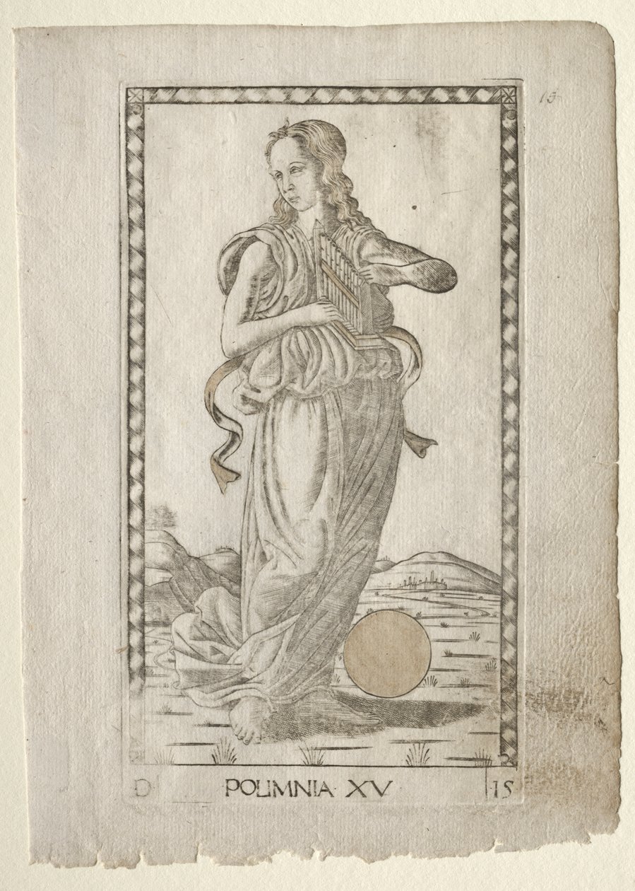 Polyhymnia (heroïsche hymnes) (uit de Tarocchi-serie D: Apollo en de Muzen, #15) door Master of the E Series Tarocchi