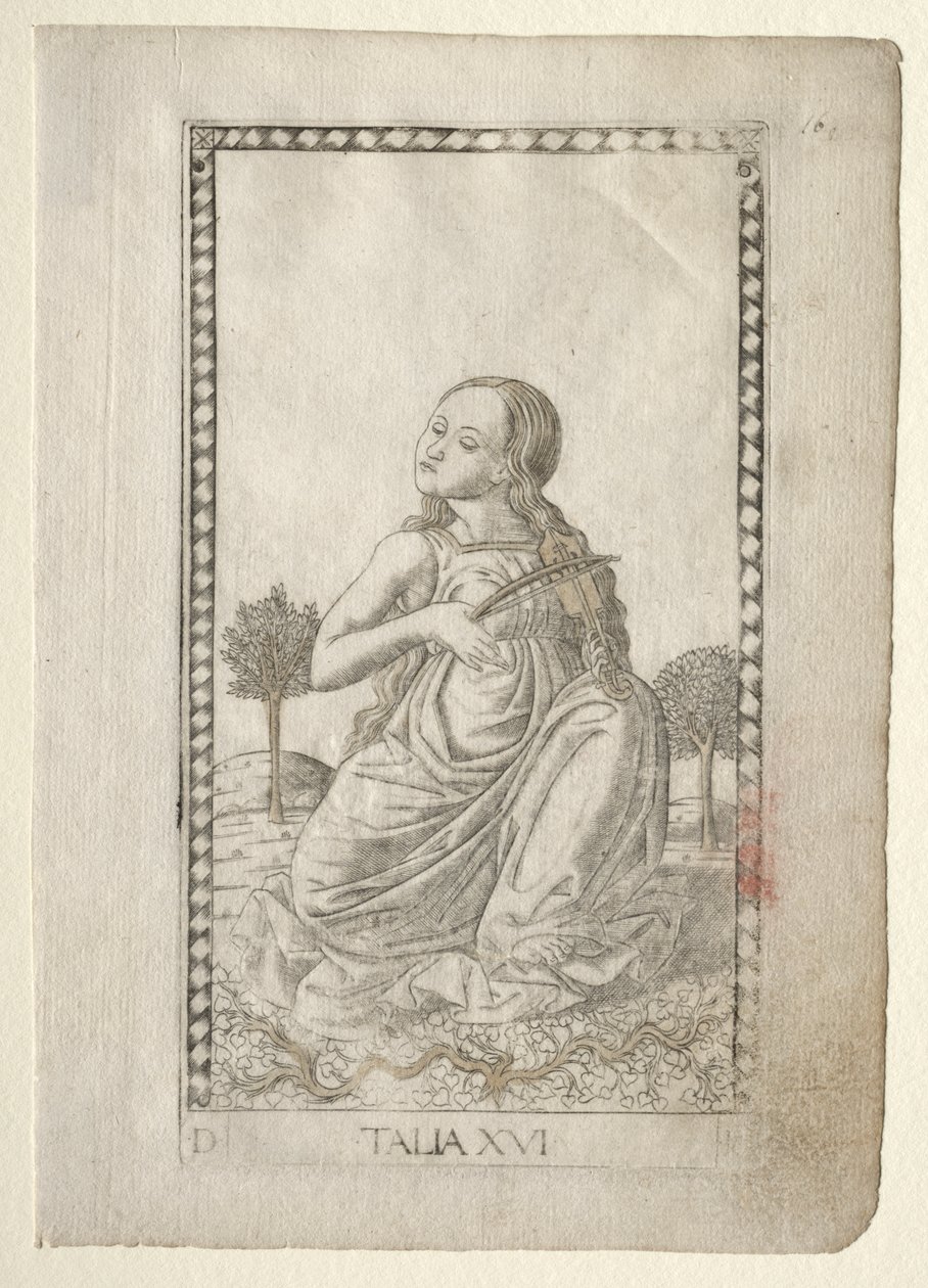Thalia (komedie, pastorale poëzie) (uit de Tarocchi-serie D: Apollo en de Muzen, #16) door Master of the E Series Tarocchi