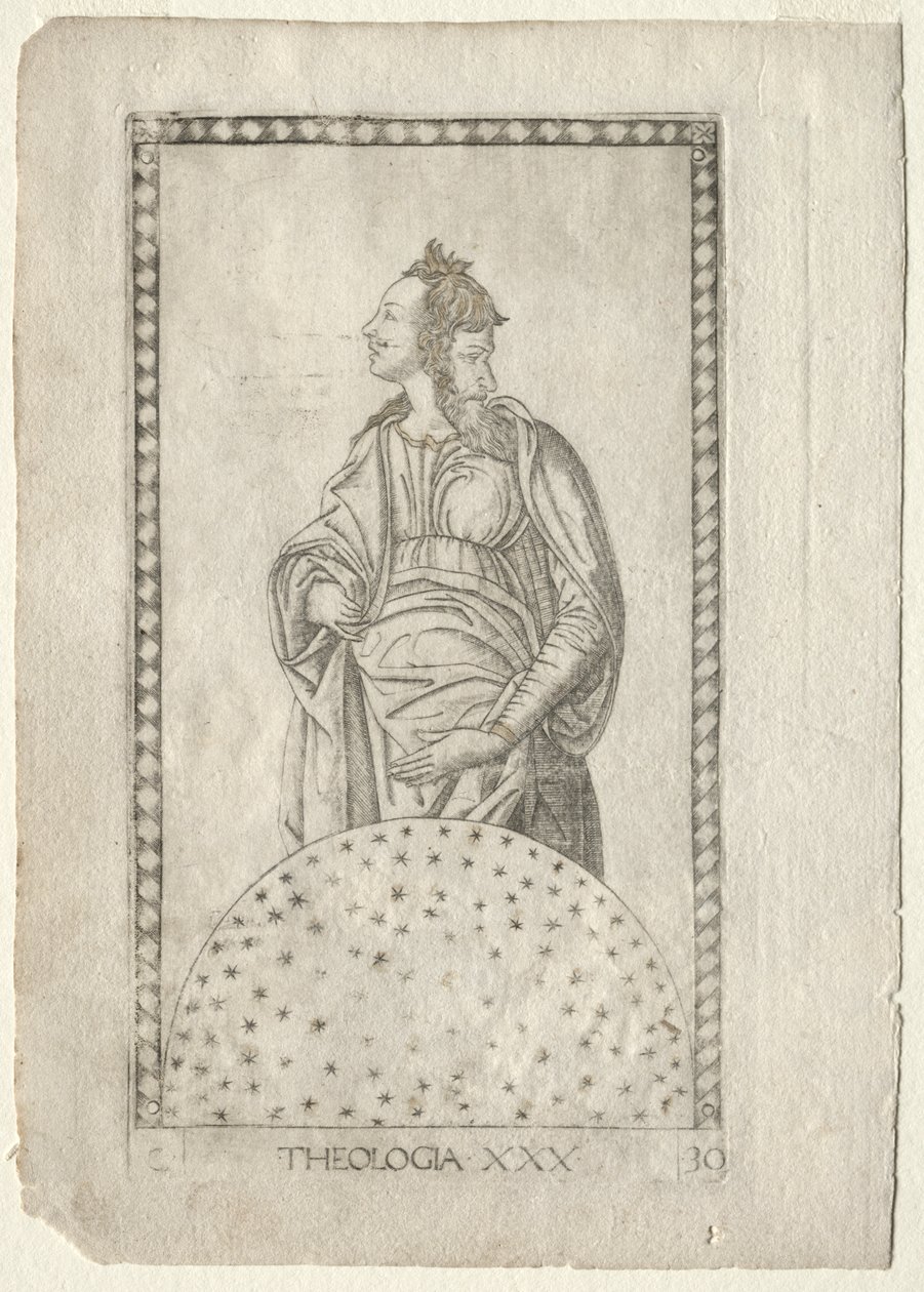 Theologie (uit de Tarocchi-serie C: Vrije Kunsten, #30) door Master of the E Series Tarocchi