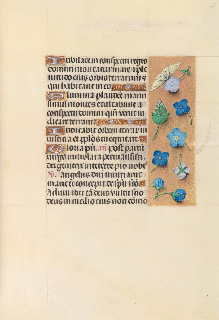 Getijdenboek van Koningin Isabella de Katholieke, Koningin van Spanje: Fol. 110r door Master of the First Prayerbook of Maximillian