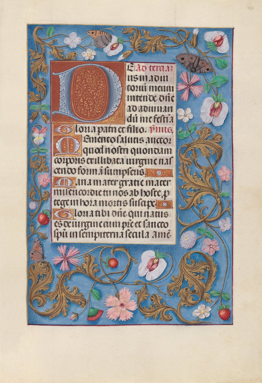 Uren van Koningin Isabella de Katholieke, Koningin van Spanje:  Fol. 132r door Master of the First Prayerbook of Maximillian