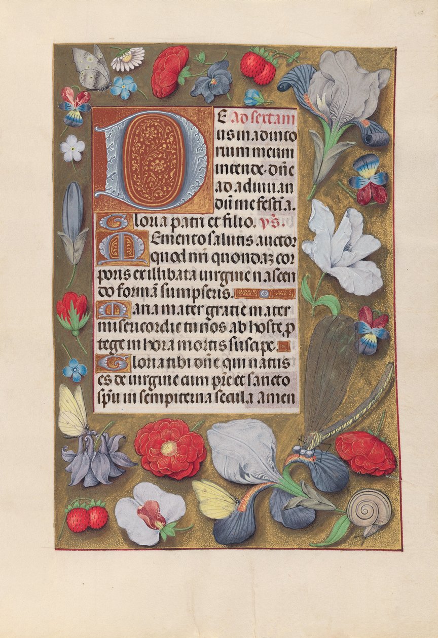 Getijdenboek van koningin Isabella de Katholieke, koningin van Spanje: Fol. 137r door Master of the First Prayerbook of Maximillian