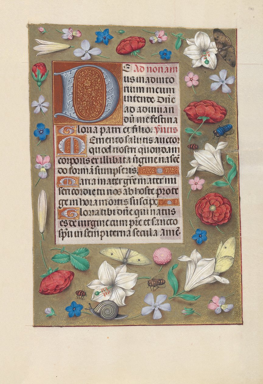 Getijdenboek van koningin Isabella de Katholieke, koningin van Spanje: Fol. 142r, c. 1500 door Master of the First Prayerbook of Maximillian