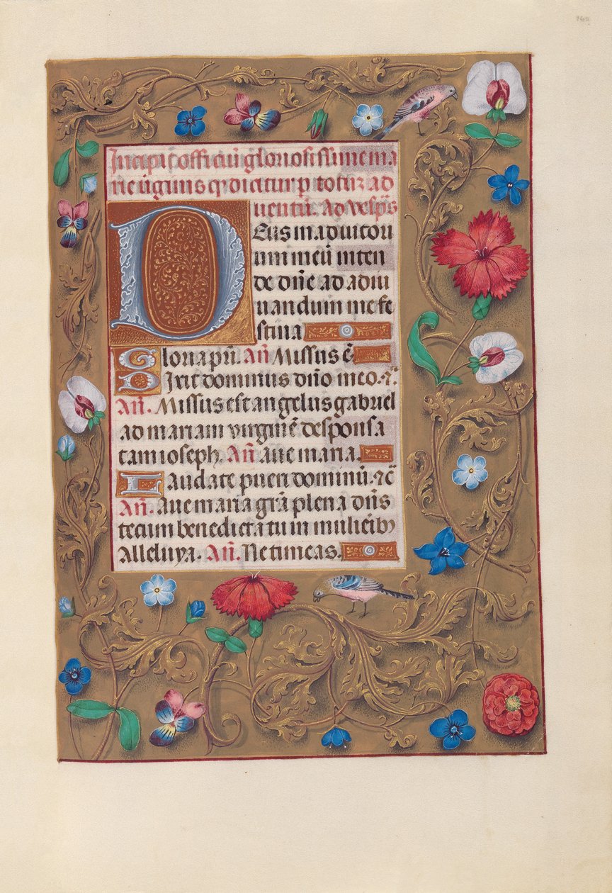 Uren van Koningin Isabella de Katholieke, Koningin van Spanje:  Fol. 160r door Master of the First Prayerbook of Maximillian