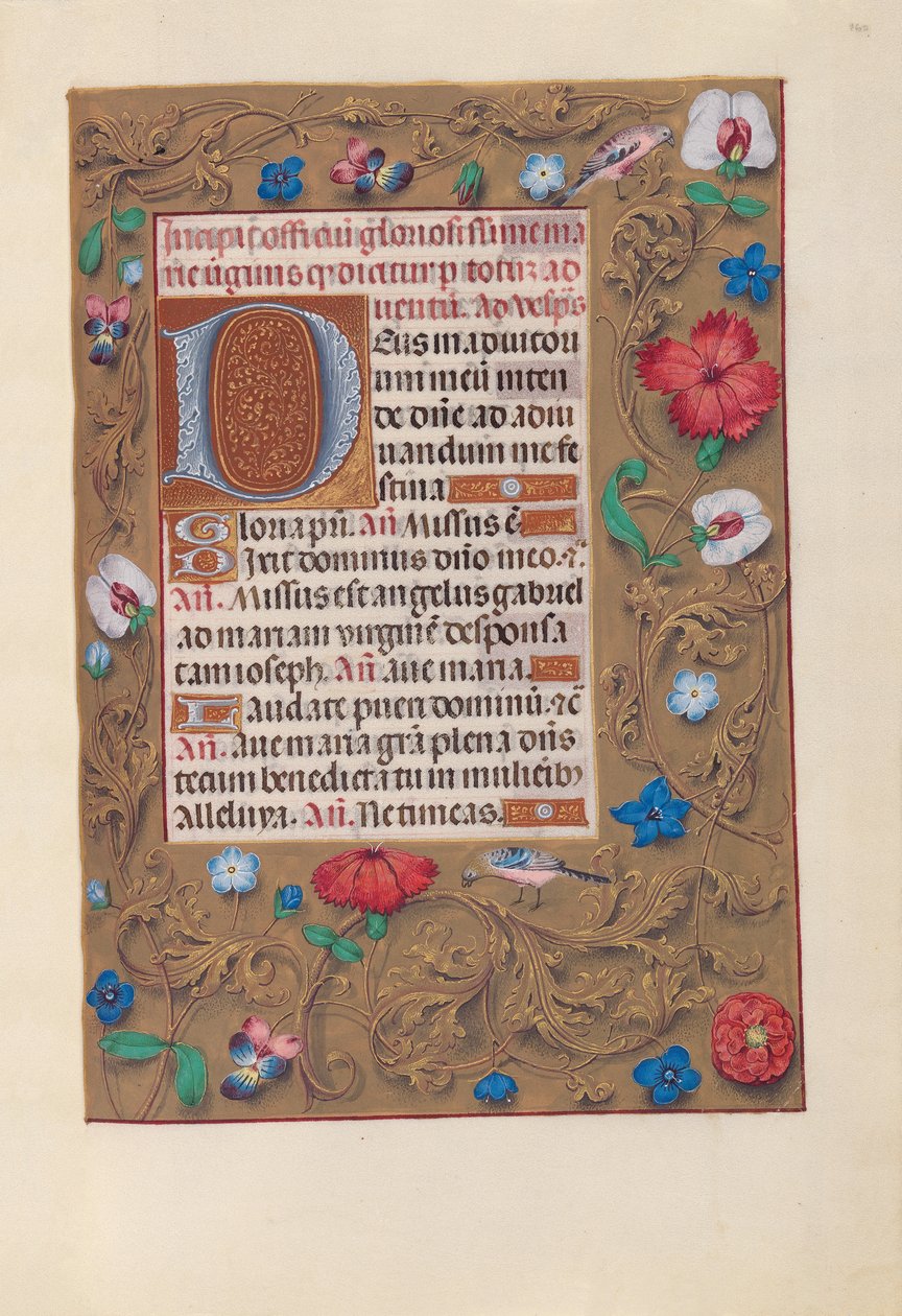 Uren van Koningin Isabella de Katholieke, Koningin van Spanje: Fol. 160r, ca. 1500 door Master of the First Prayerbook of Maximillian