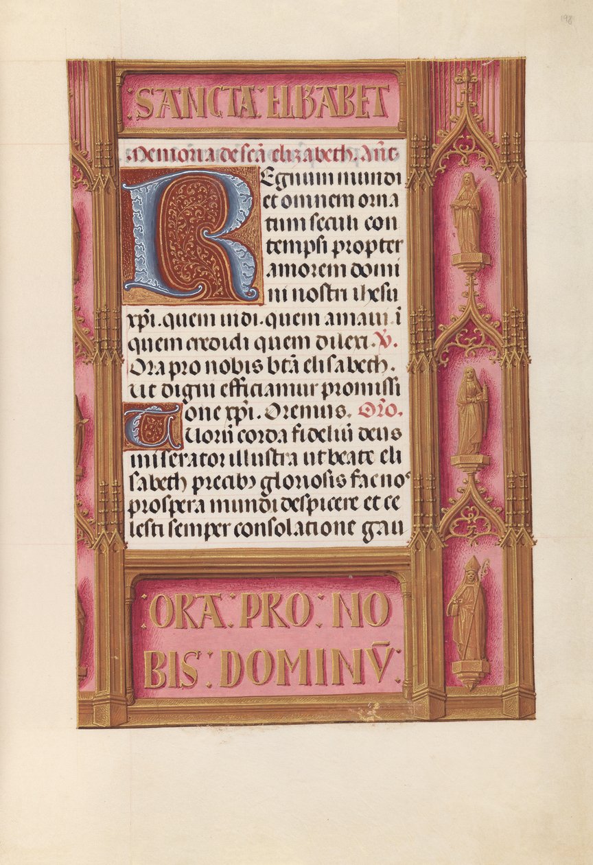 Getijdenboek van koningin Isabella de Katholieke, koningin van Spanje: Fol. 198r, ca. 1500 door Master of the First Prayerbook of Maximillian
