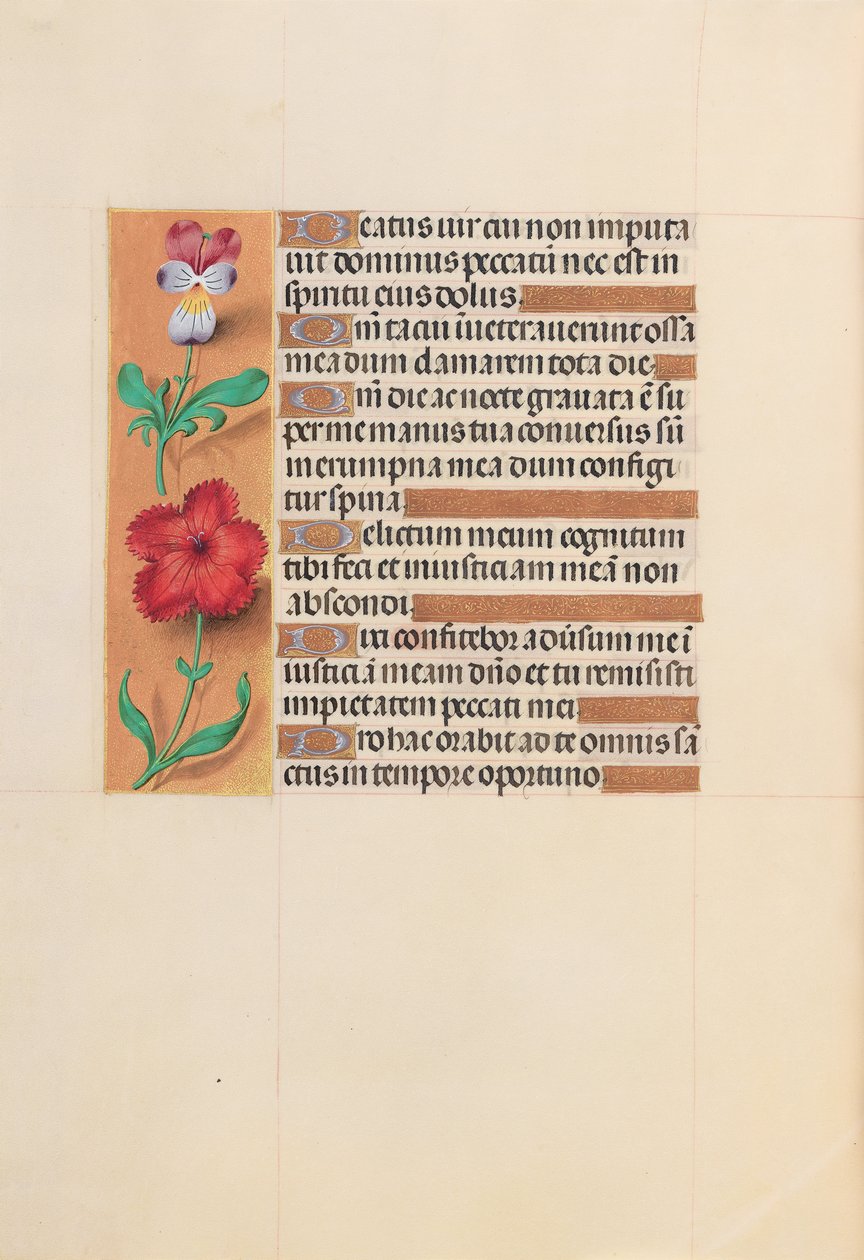 Getijdenboek van Koningin Isabella de Katholieke, Koningin van Spanje: Fol. 201v, ca. 1500 door Master of the First Prayerbook of Maximillian