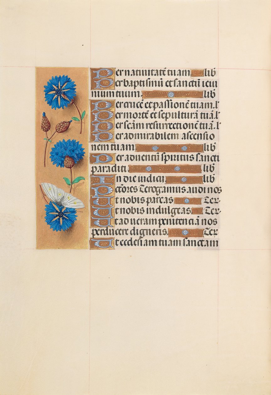 Uren van koningin Isabella de Katholieke, koningin van Spanje: Fol. 213v door Master of the First Prayerbook of Maximillian