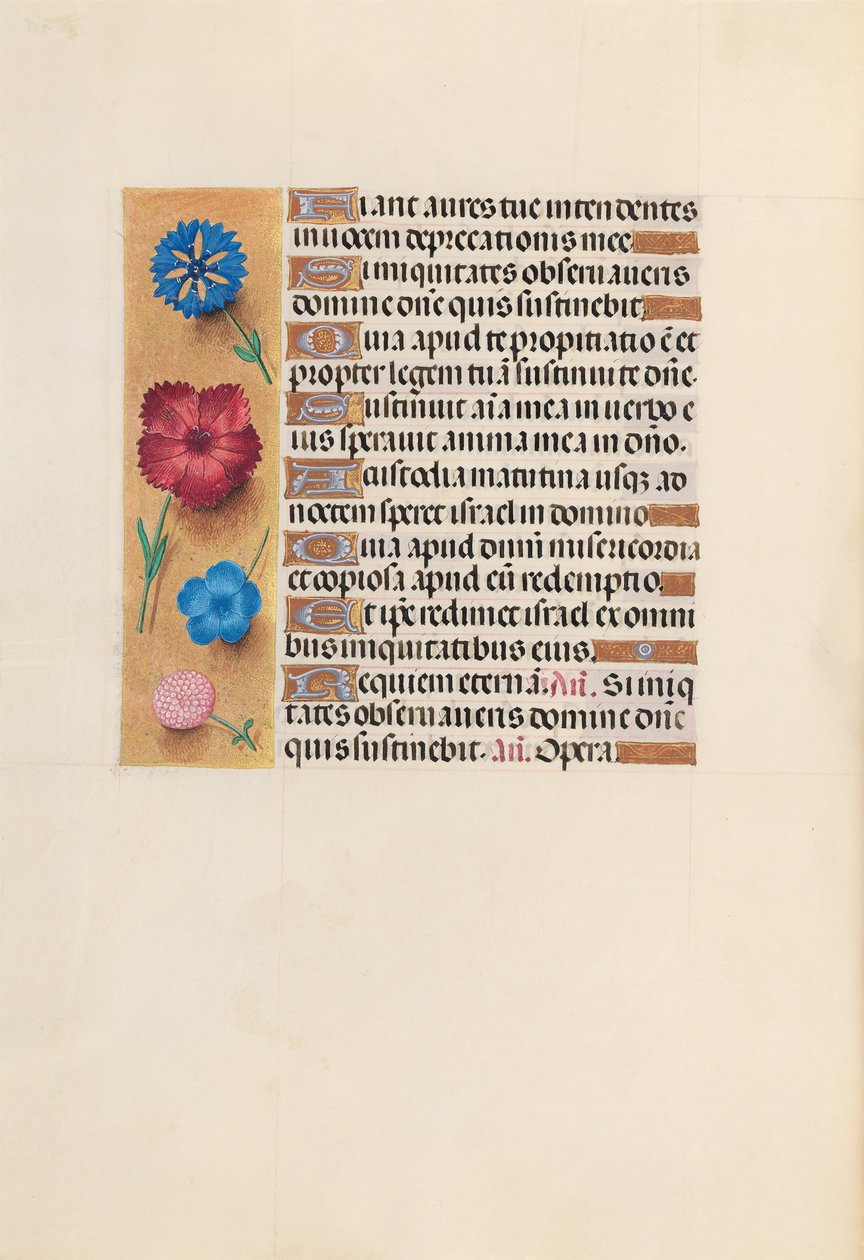 Uren van Koningin Isabella de Katholieke, Koningin van Spanje: Fol. 222v, ca. 1500 door Master of the First Prayerbook of Maximillian