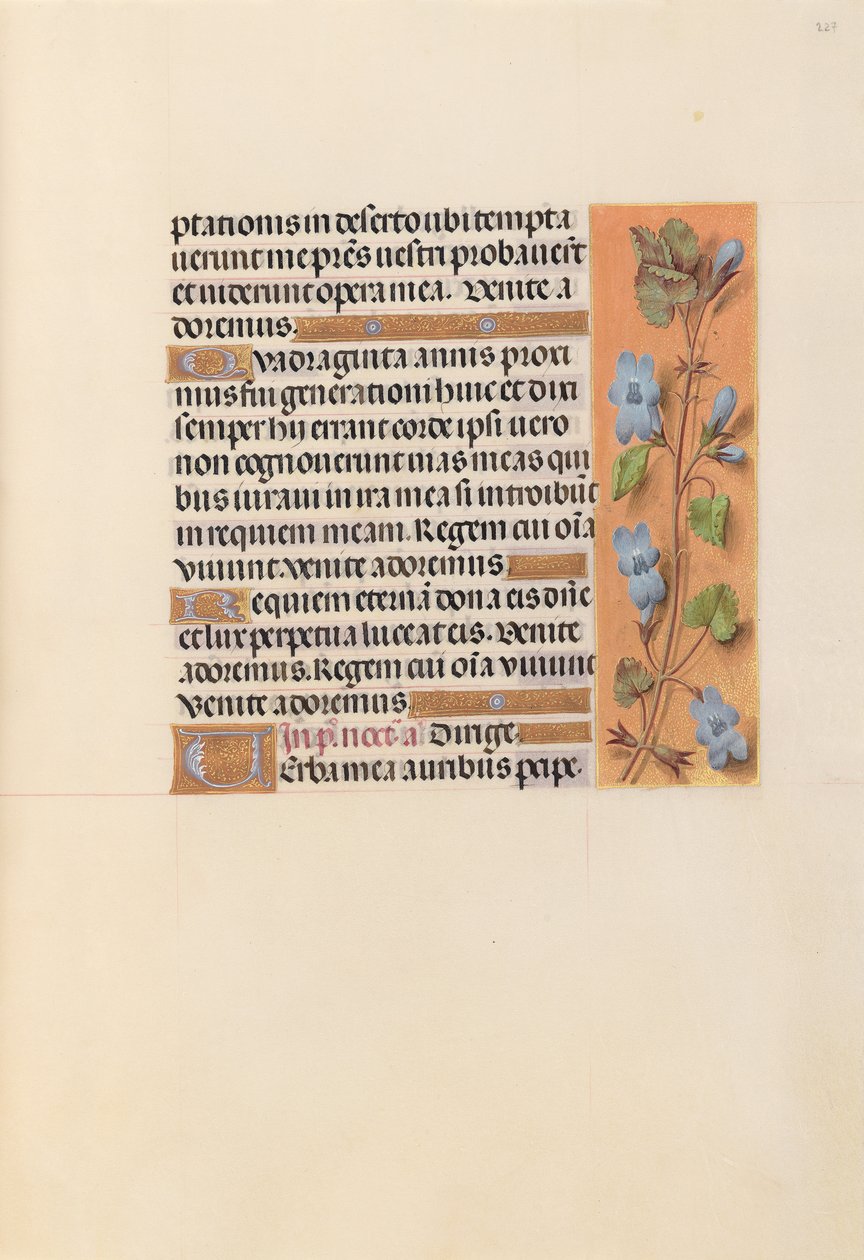 Getijdenboek van Koningin Isabella de Katholieke, Koningin van Spanje: Fol. 227r, ca. 1500 door Master of the First Prayerbook of Maximillian