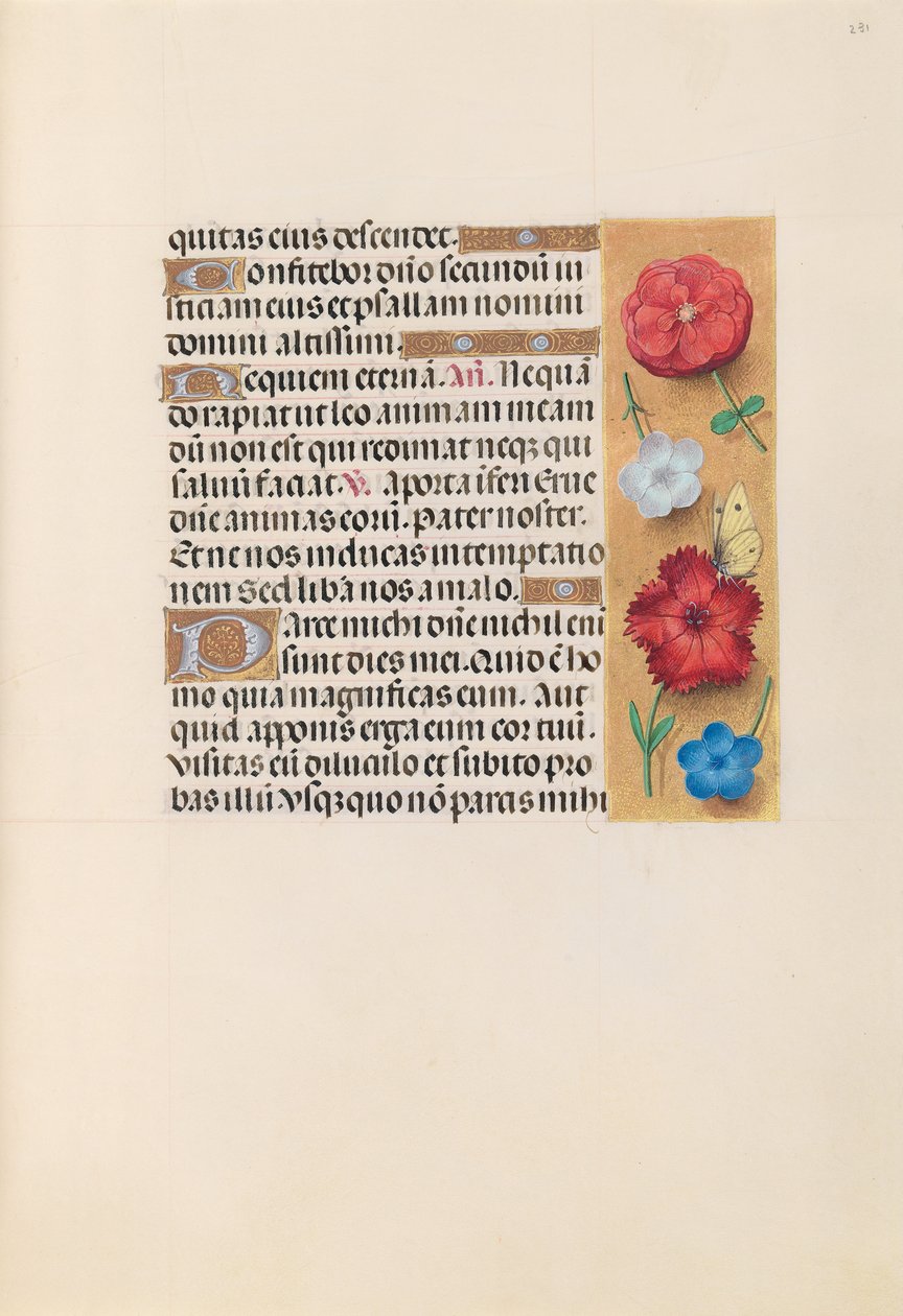 Uren van Koningin Isabella de Katholieke, Koningin van Spanje: Fol. 231r, c. 1500 door Master of the First Prayerbook of Maximillian