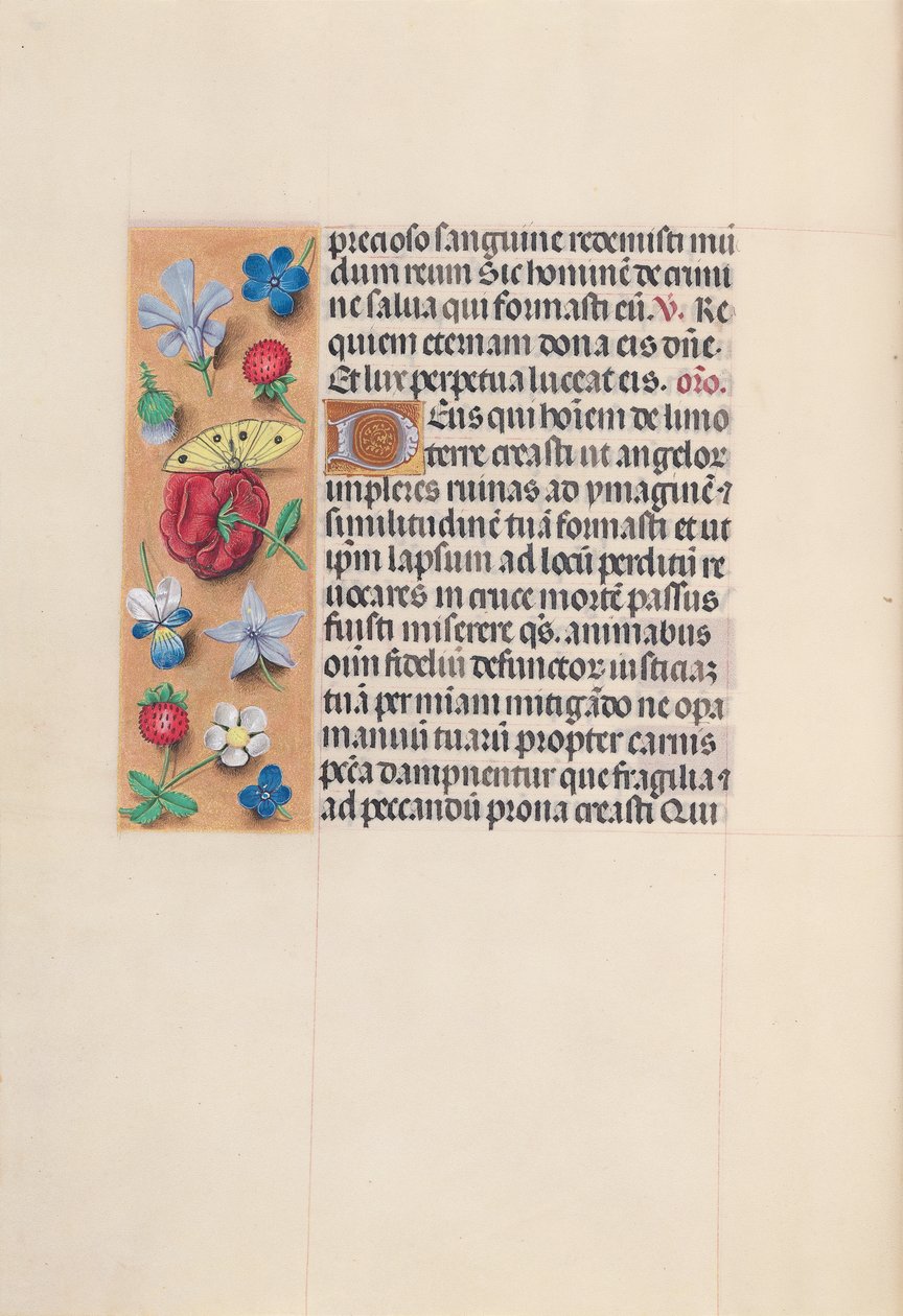 Uren van Koningin Isabella de Katholieke, Koningin van Spanje: Fol. 29v, c. 1500 door Master of the First Prayerbook of Maximillian