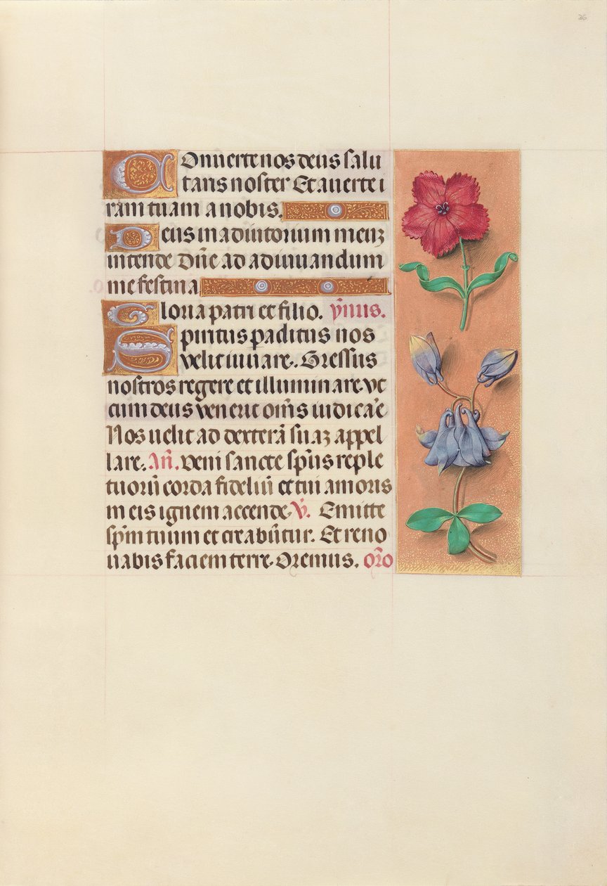 Uren van koningin Isabella de Katholieke, koningin van Spanje: Fol. 36r door Master of the First Prayerbook of Maximillian