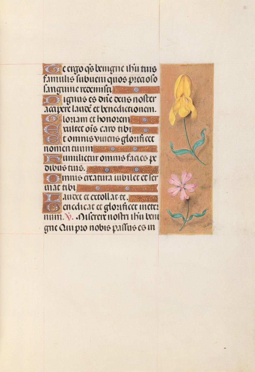Getijdenboek van Koningin Isabella de Katholieke, Koningin van Spanje: Fol. 56r, c. 1500 door Master of the First Prayerbook of Maximillian