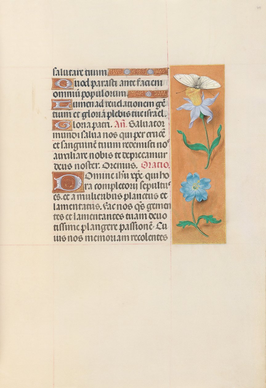 Getijdenboek van Koningin Isabella de Katholieke, Koningin van Spanje: Fol. 79r door Master of the First Prayerbook of Maximillian