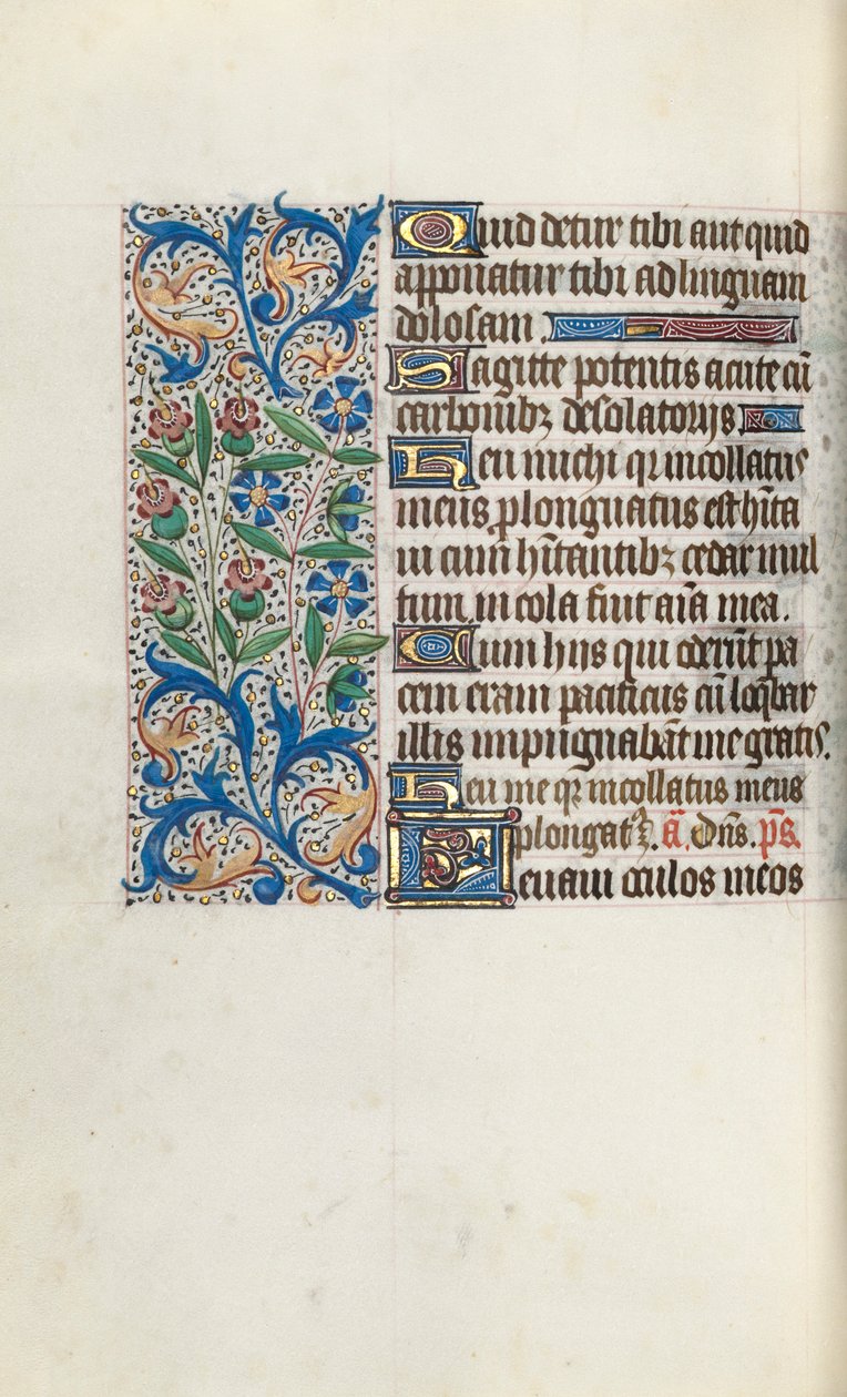 Getijdenboek Gebruik van Rouen: fol. 104v door Master of the Geneva Latini