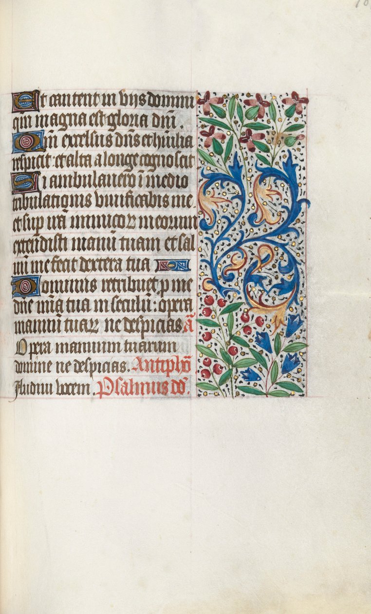 Getijdenboek gebruik van Rouen: fol. 107r, ca. 1470 door Master of the Geneva Latini