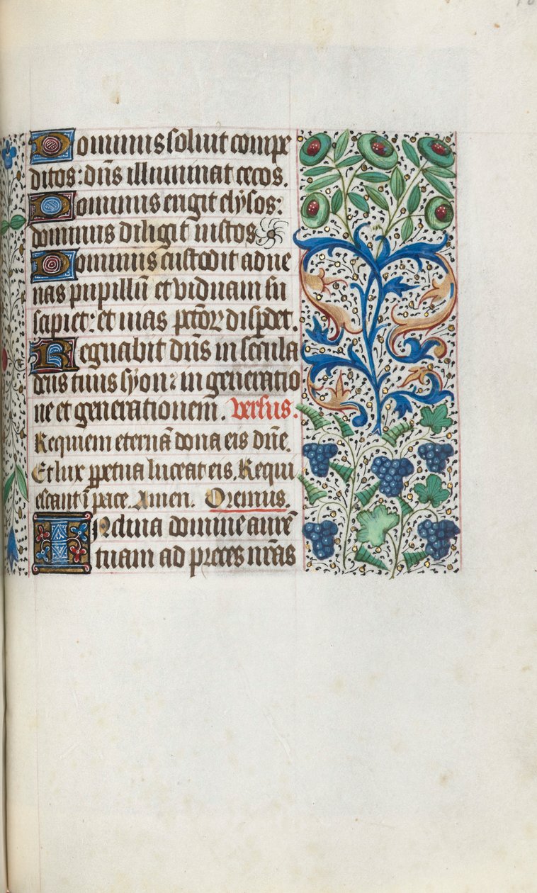 Getijdenboek Gebruik van Rouen: fol. 109r, ca. 1470 door Master of the Geneva Latini