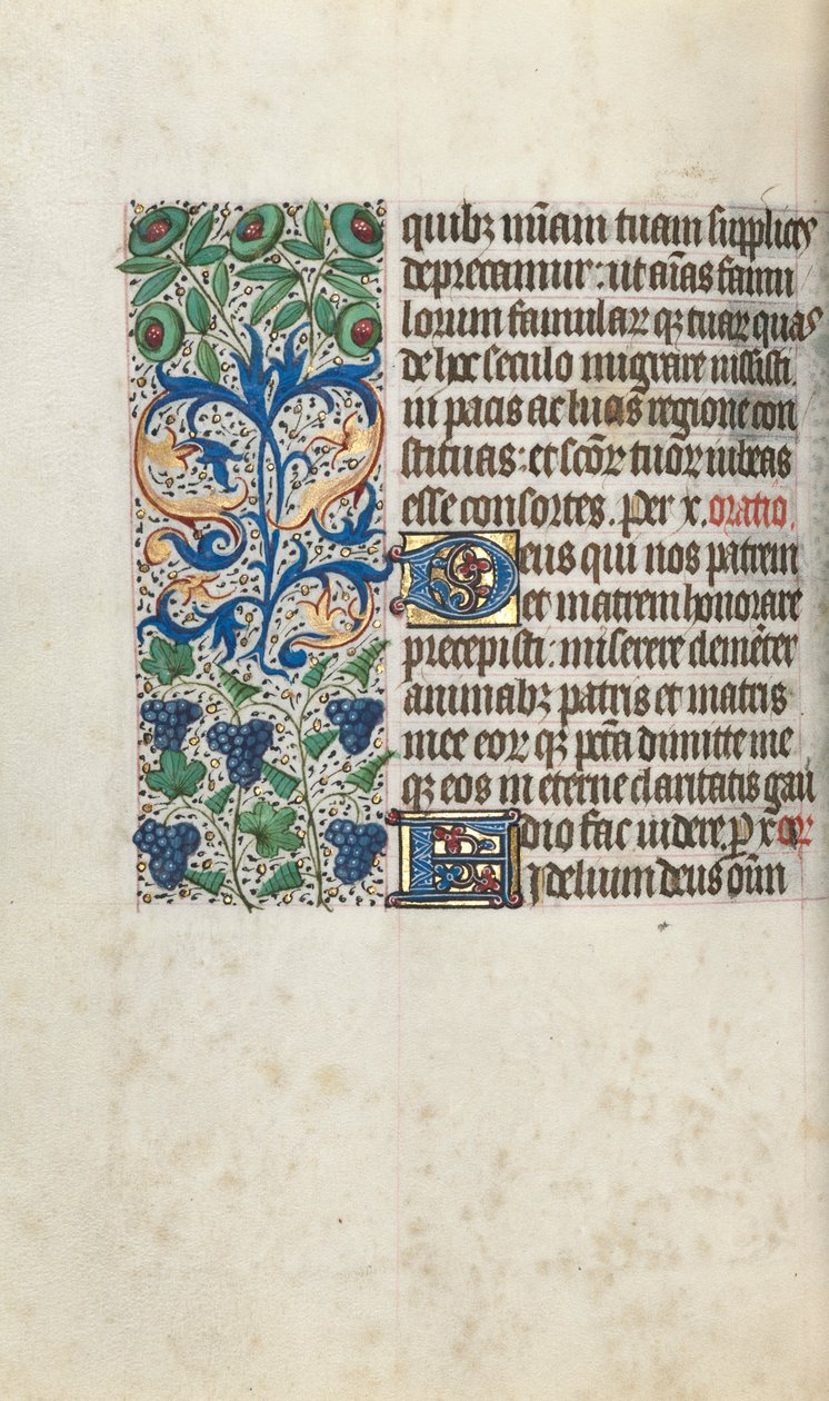 Getijdenboek Gebruik van Rouen: fol. 109v, ca. 1470 door Master of the Geneva Latini