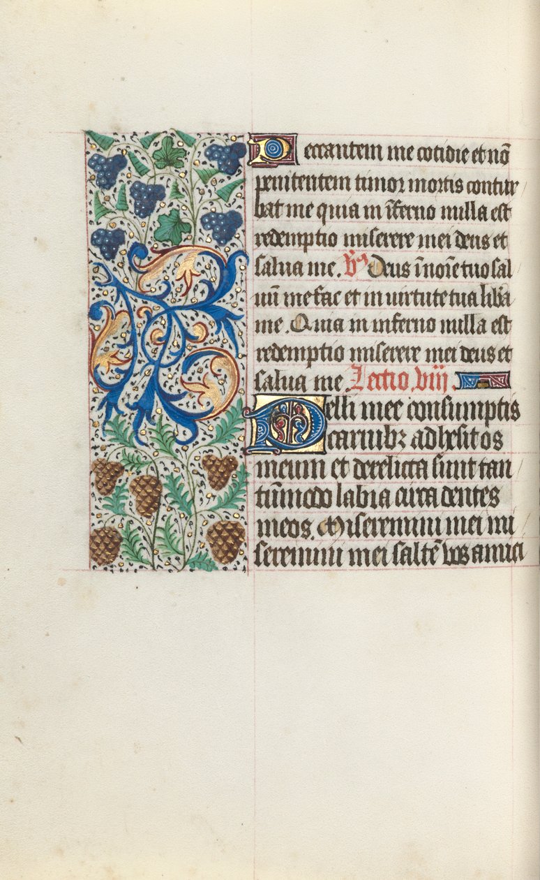 Getijdenboek Gebruik van Rouen: fol. 131v, c. 1470 door Master of the Geneva Latini