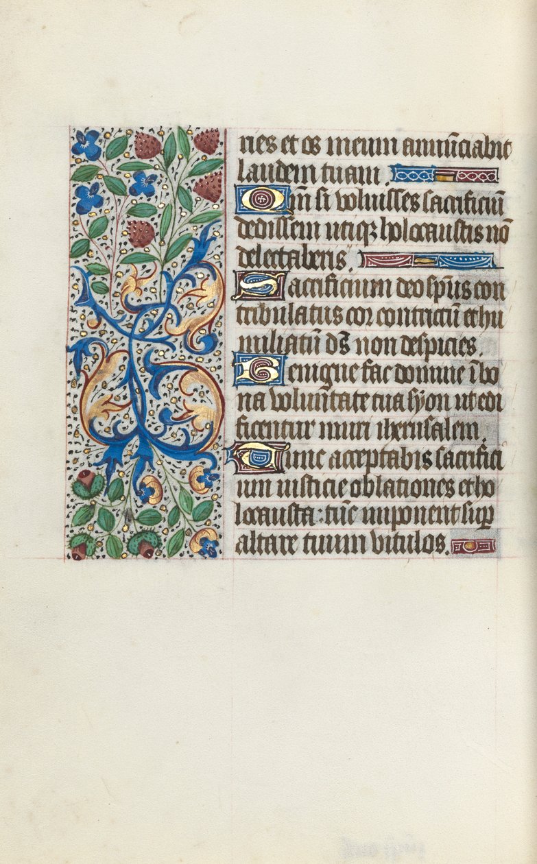 Getijdenboek Gebruik van Rouen: fol. 135v, ca. 1470 door Master of the Geneva Latini