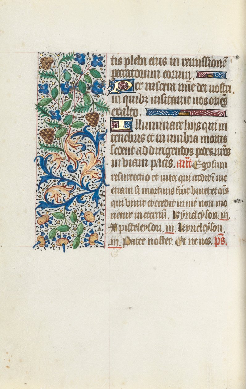 Getijdenboek Gebruik van Rouen: fol. 144v, c. 1470 door Master of the Geneva Latini