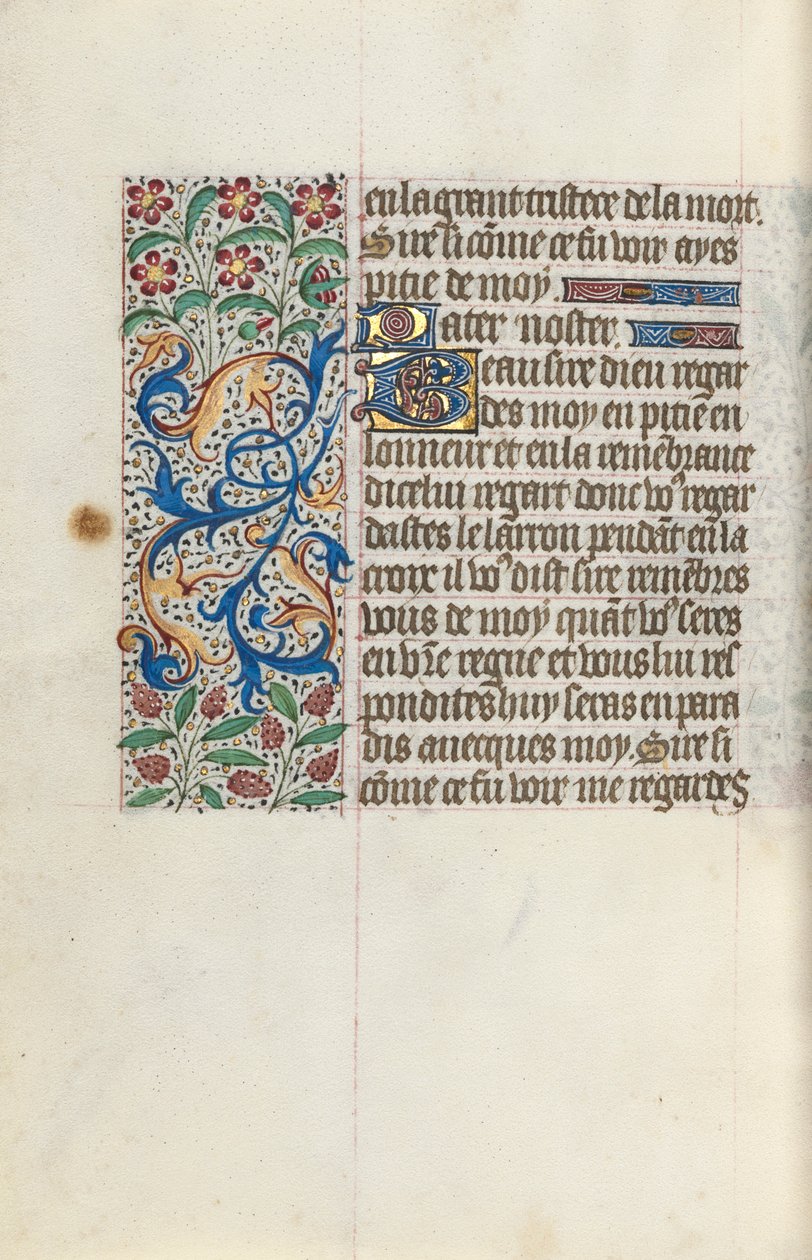 Getijdenboek Gebruik van Rouen: fol. 154v, c. 1470 door Master of the Geneva Latini
