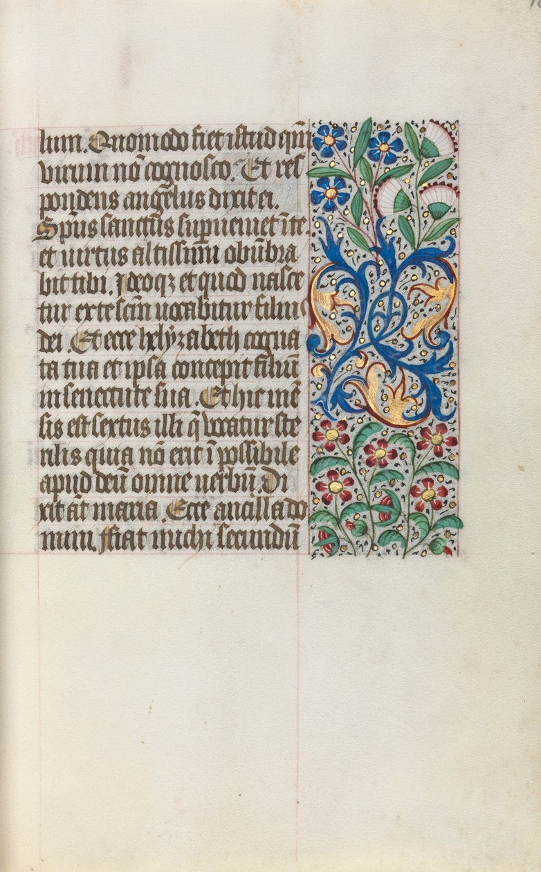 Getijdenboek Gebruik van Rouen: fol. 16r, ca. 1470 door Master of the Geneva Latini