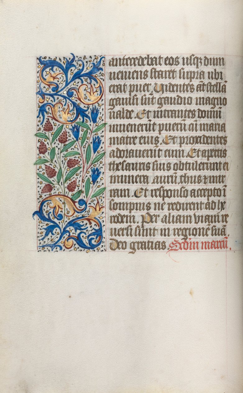 Getijdenboek Gebruik van Rouen: fol. 17v door Master of the Geneva Latini
