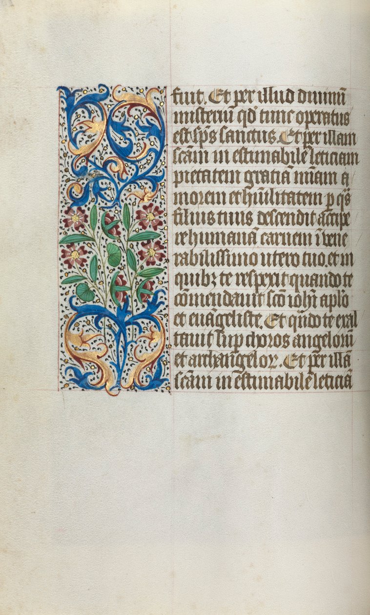 Getijdenboek Gebruik van Rouen: fol. 19v door Master of the Geneva Latini