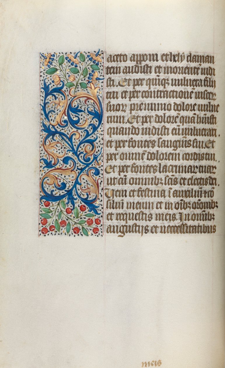 Getijdenboek Gebruik van Rouen: fol. 20v, ca 1470 door Master of the Geneva Latini