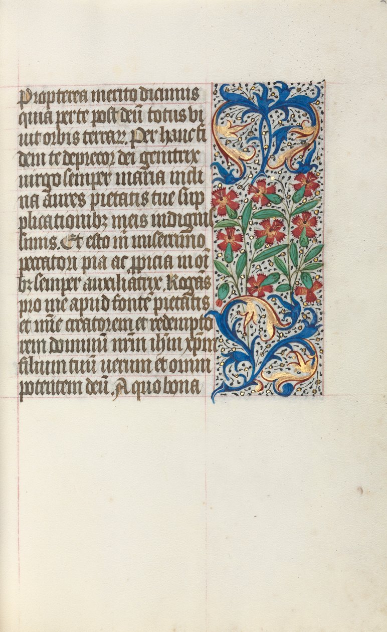 Getijdenboek Gebruik van Rouen: fol. 24r, ca. 1470 door Master of the Geneva Latini