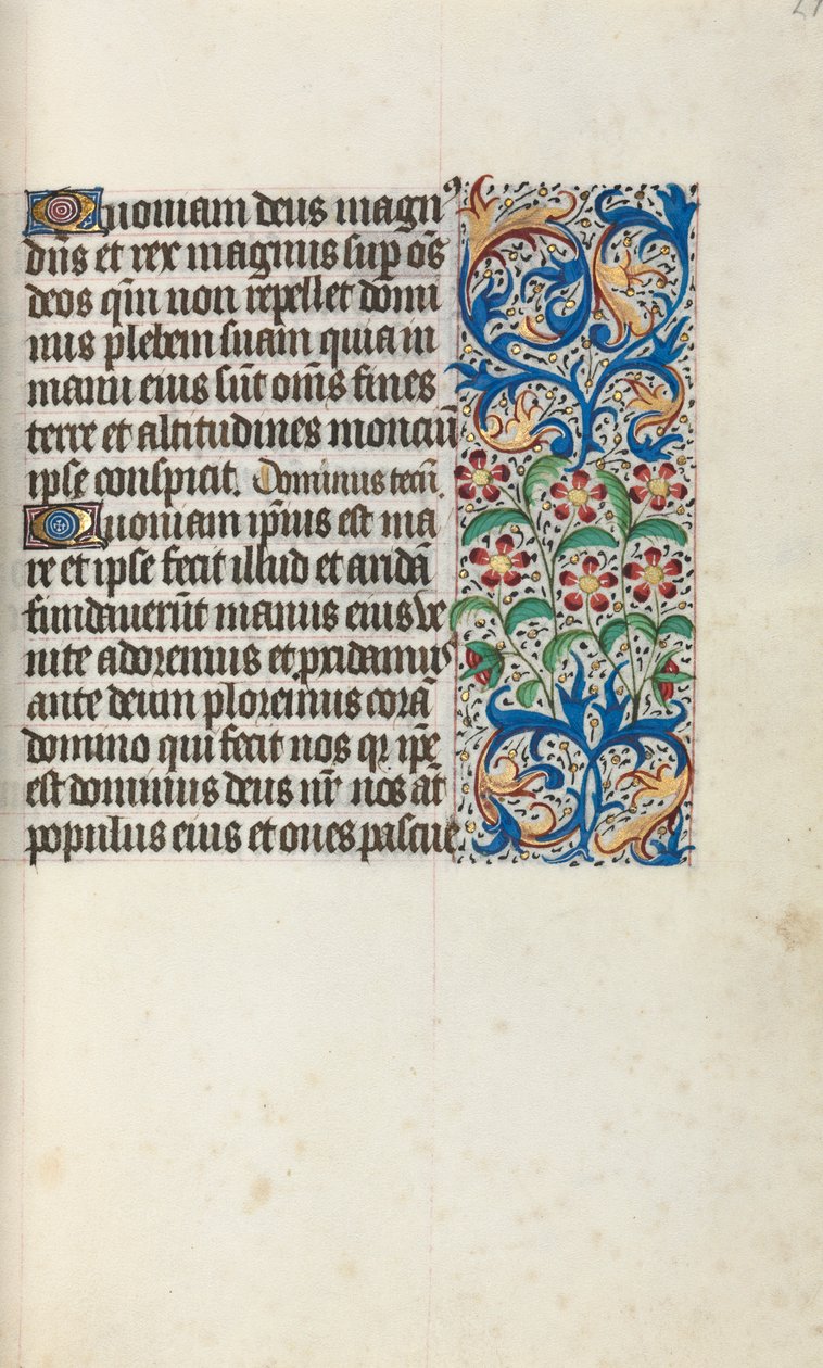 Getijdenboek Gebruik van Rouen: fol. 29r door Master of the Geneva Latini