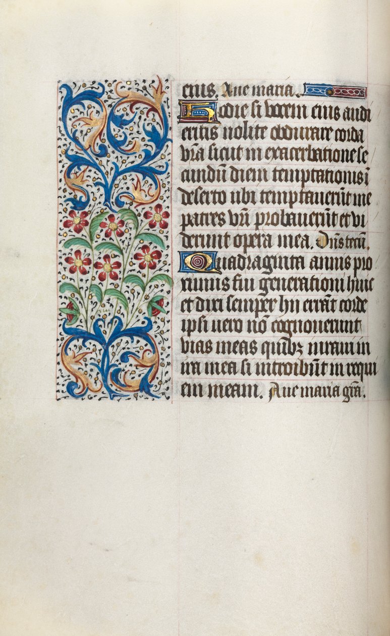 Getijdenboek Gebruik van Rouen: fol. 29v, ca. 1470 door Master of the Geneva Latini
