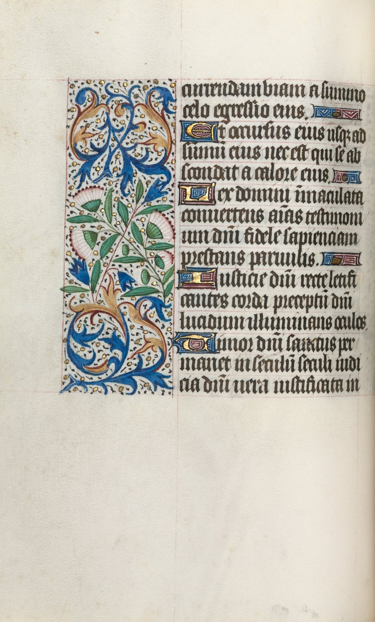 Getijdenboek Gebruik van Rouen: fol. 32v, ca. 1470 door Master of the Geneva Latini