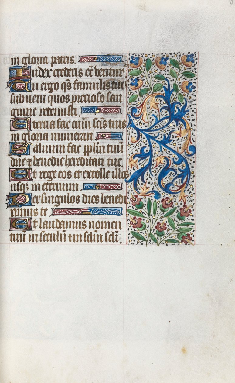 Getijdenboek Gebruik van Rouen: fol. 38v door Master of the Geneva Latini