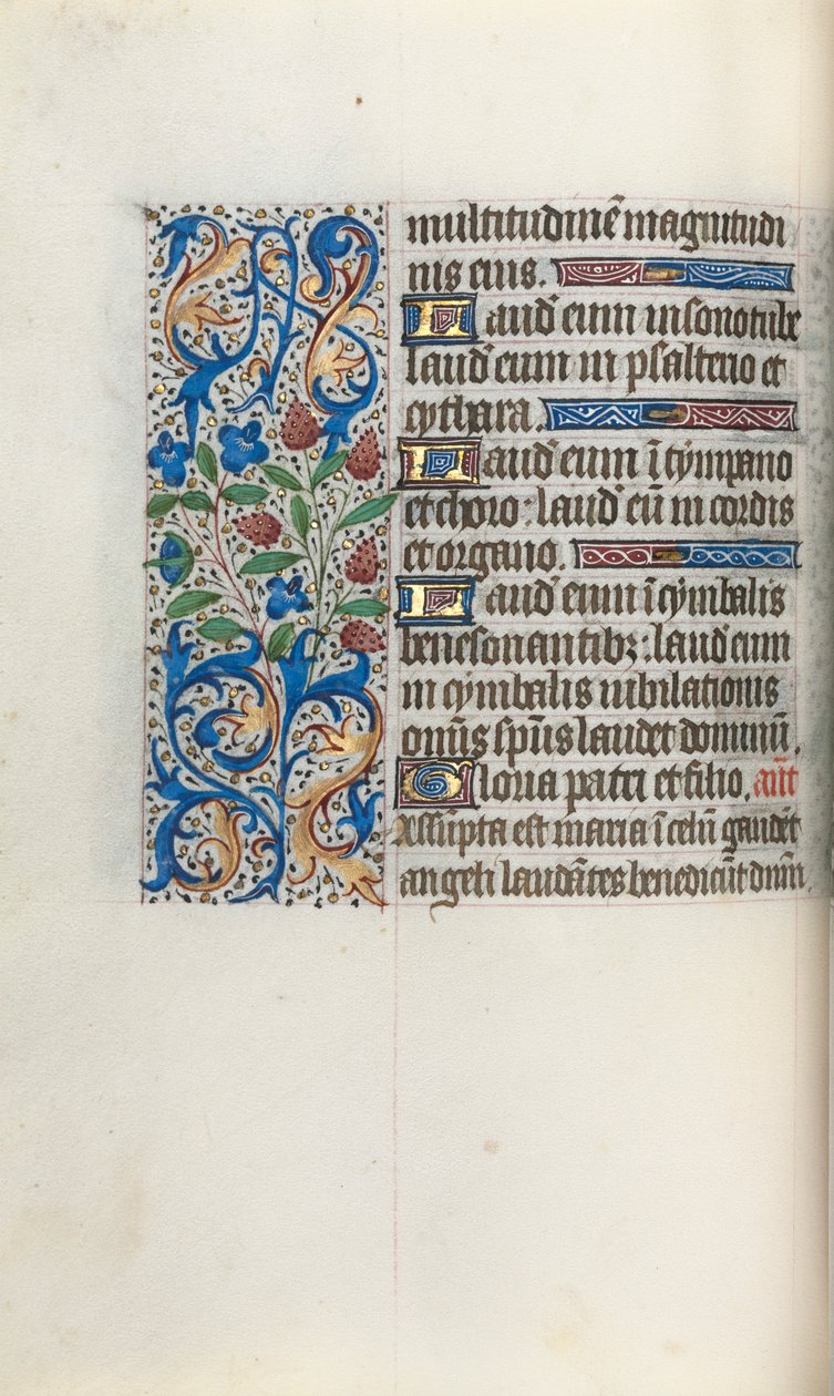 Getijdenboek Gebruik van Rouen: fol. 46v, ca. 1470 door Master of the Geneva Latini