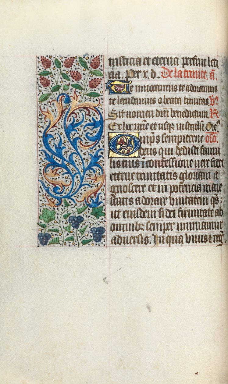 Getijdenboek Gebruik van Rouen: fol. 49v, ca. 1470 door Master of the Geneva Latini