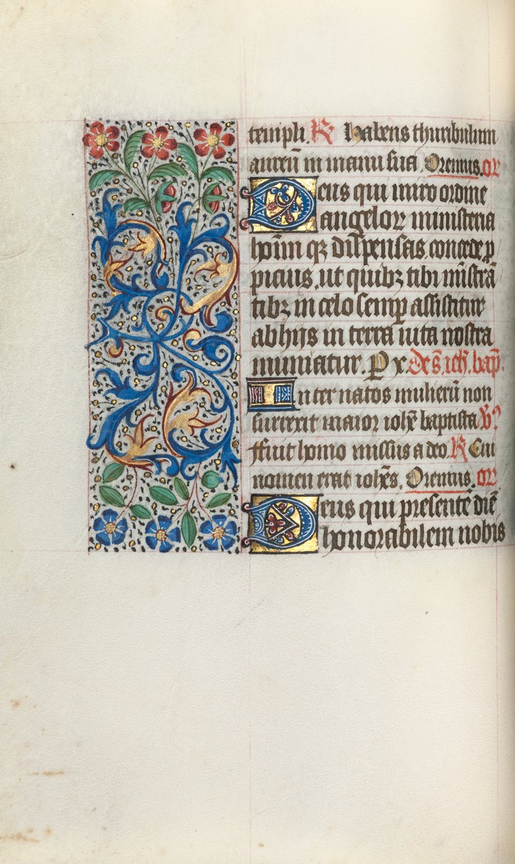 Getijdenboek Gebruik van Rouen: fol. 50v, ca. 1470 door Master of the Geneva Latini