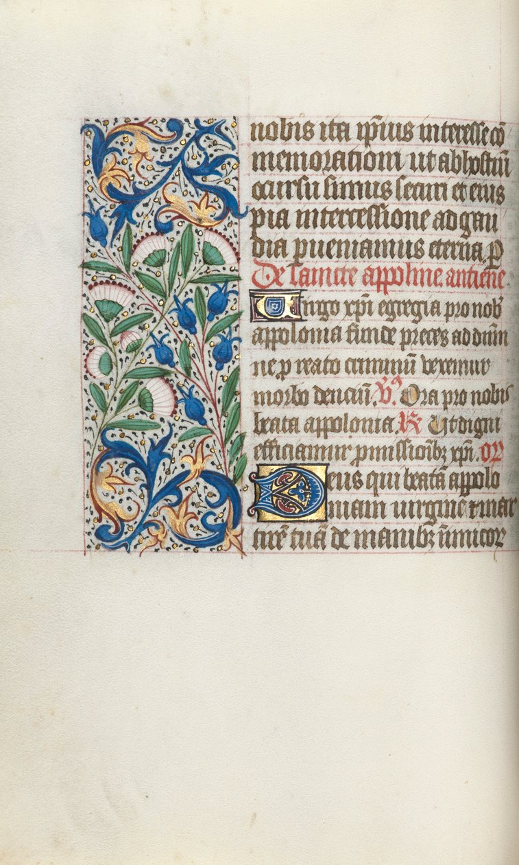 Getijdenboek Gebruik van Rouen: fol. 54v door Master of the Geneva Latini