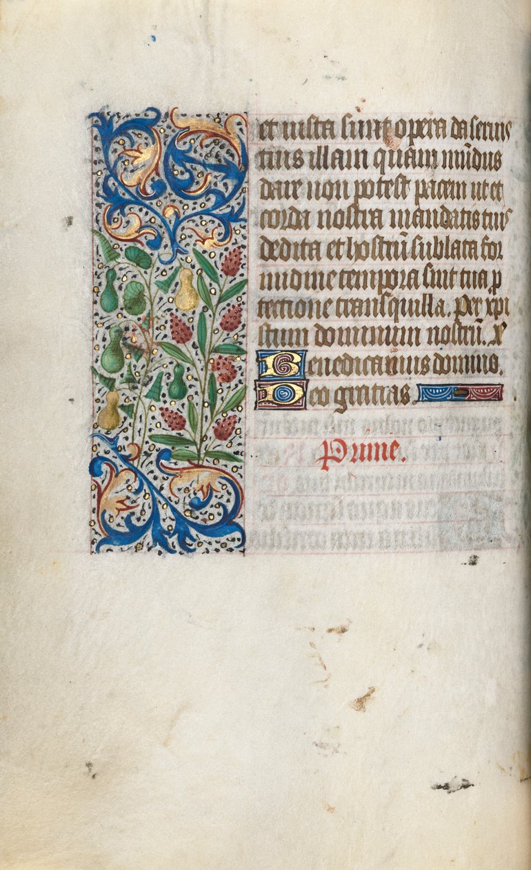 Getijdenboek Gebruik van Rouen: fol. 55v, c. 1470 door Master of the Geneva Latini