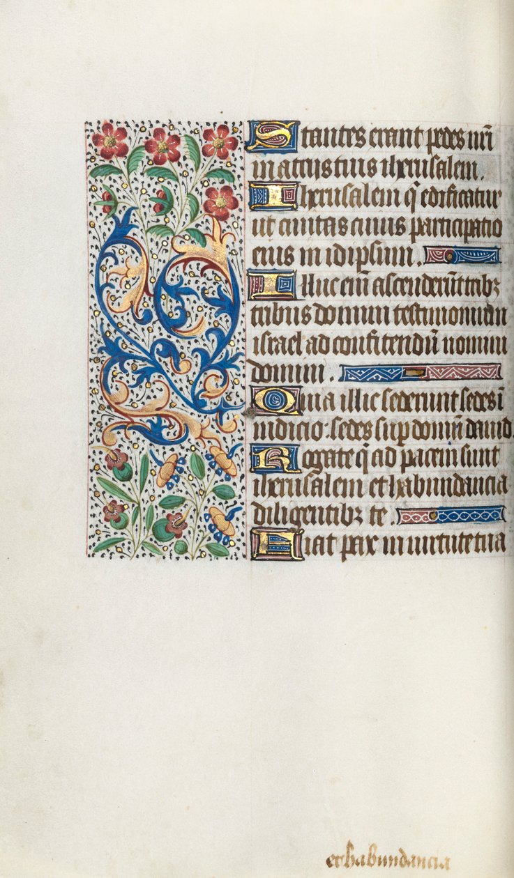Getijdenboek Gebruik van Rouen: fol. 62v, ca. 1470 door Master of the Geneva Latini