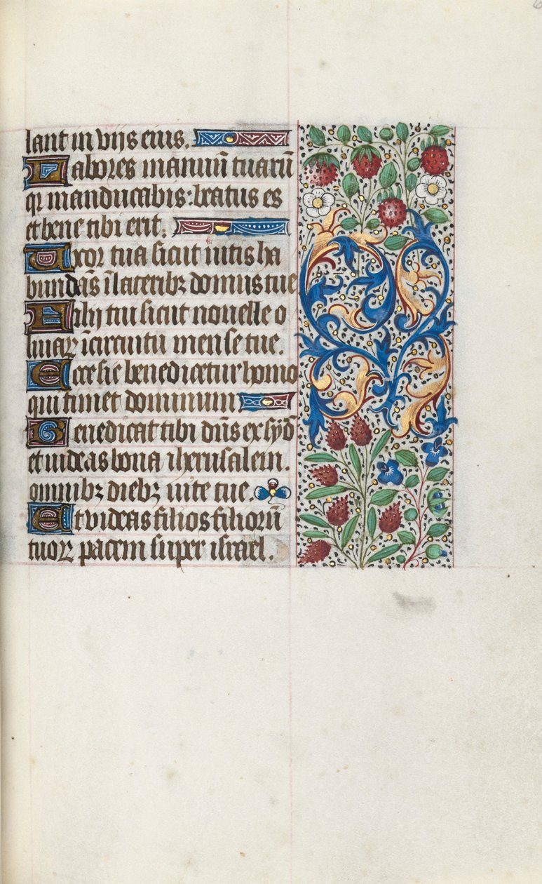 Getijdenboek Gebruik van Rouen: fol. 69r, c. 1470 door Master of the Geneva Latini