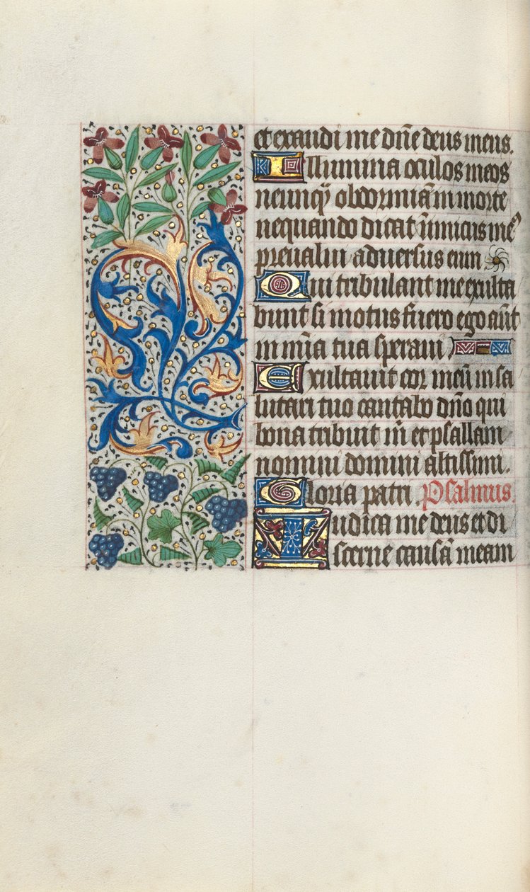 Getijdenboek Gebruik van Rouen: fol. 75v, ca. 1470 door Master of the Geneva Latini