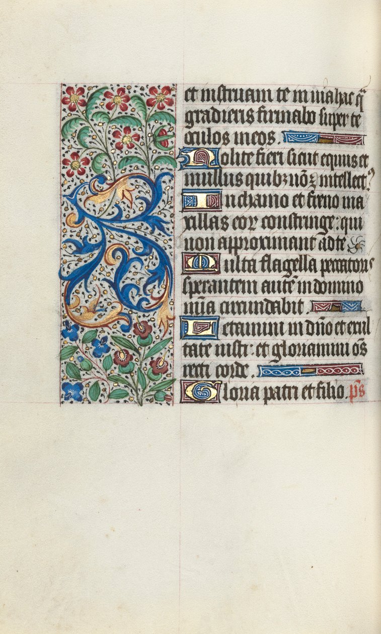 Getijdenboek Gebruik van Rouen: fol. 82v door Master of the Geneva Latini