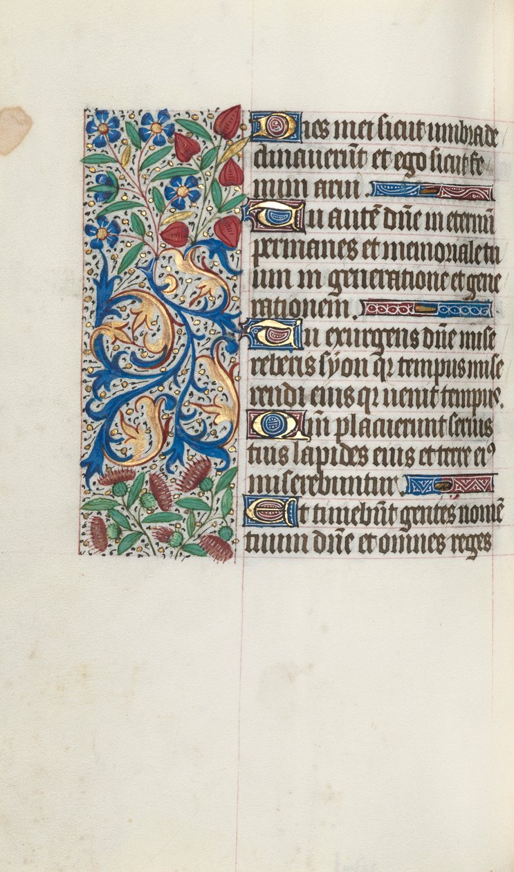Getijdenboek Gebruik van Rouen: fol. 88v, ca. 1470 door Master of the Geneva Latini