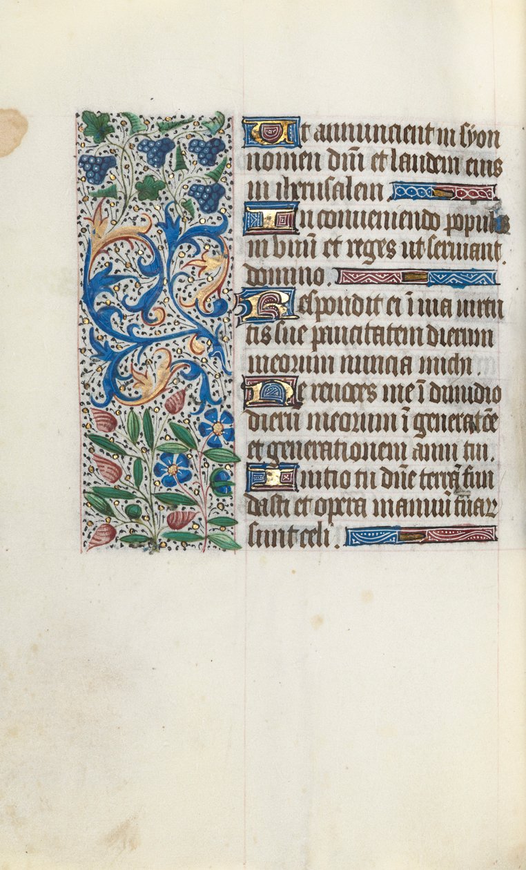 Getijdenboek Gebruik van Rouen: fol. 89v, ca. 1470 door Master of the Geneva Latini
