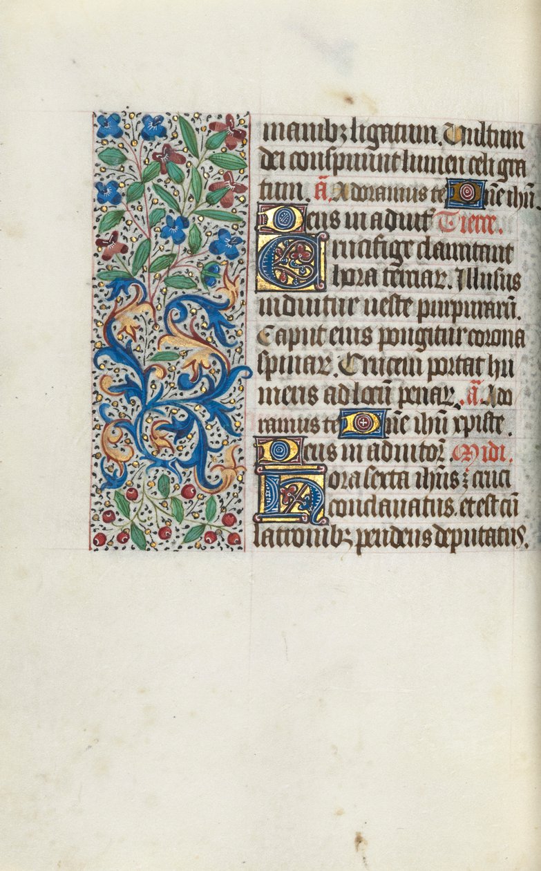 Getijdenboek Gebruik van Rouen: fol. 97v, ca. 1470 door Master of the Geneva Latini